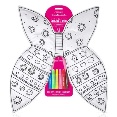 Aile de fée à colorier Marielle BAZARD